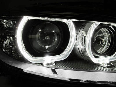 Unique Style Racing DEPO Lighting 2012-2015 BMW F30 / F31 3 Series 4 Door Sedan / 5 Door Wagon DEPO Black LED Angel Eyes Halo Rings Projector Headlight