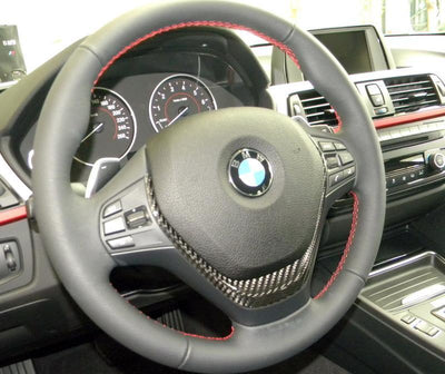 Unique Style Racing Unique Style Racing Lighting 2014-2015 BMW 2 Series F22 Carbon Fiber SteerIng Wheel Cover