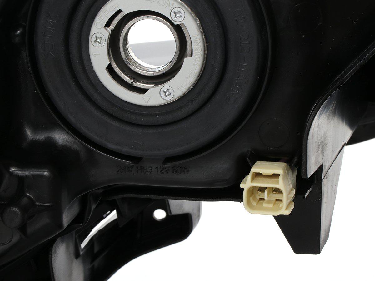 Unique Style Racing DEPO Lighting 2014-2020 Toyota 4Runner White LED DRL Eyelid Light Bar Black Housing 2021 TRD Pro Style Built-In LED Low Beam Projector Headlight Made by DEPO