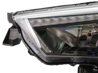 Unique Style Racing DEPO Lighting 2014-2020 Toyota 4Runner White LED DRL Eyelid Light Bar Black Housing 2021 TRD Pro Style Built-In LED Low Beam Projector Headlight Made by DEPO