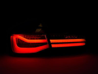 Unique Style Racing DEPO Lighting 2016-2018 BMW 3 Series F30 4D Sedan DEPO LCI 4 Pieces BLACKLINE LED Light Bar Rear Tail Lights