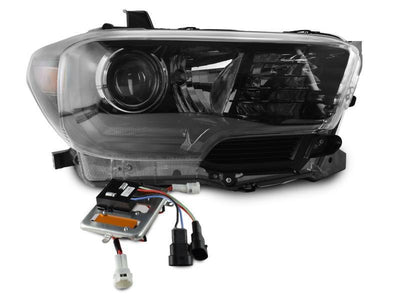 Unique Style Racing DEPO Lighting 2016-2021 Toyota Tacoma LED DRL TRD Pro Style DEPO Black Projector Headlights For With or Without factory LED DRL models