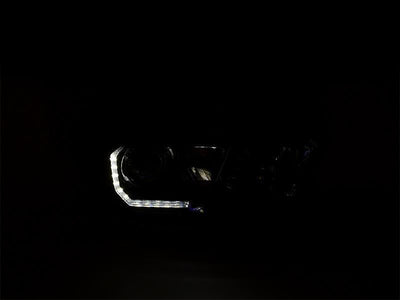Unique Style Racing DEPO Lighting 2016-2021 Toyota Tacoma LED DRL TRD Pro Style DEPO Black Projector Headlights For With or Without factory LED DRL models