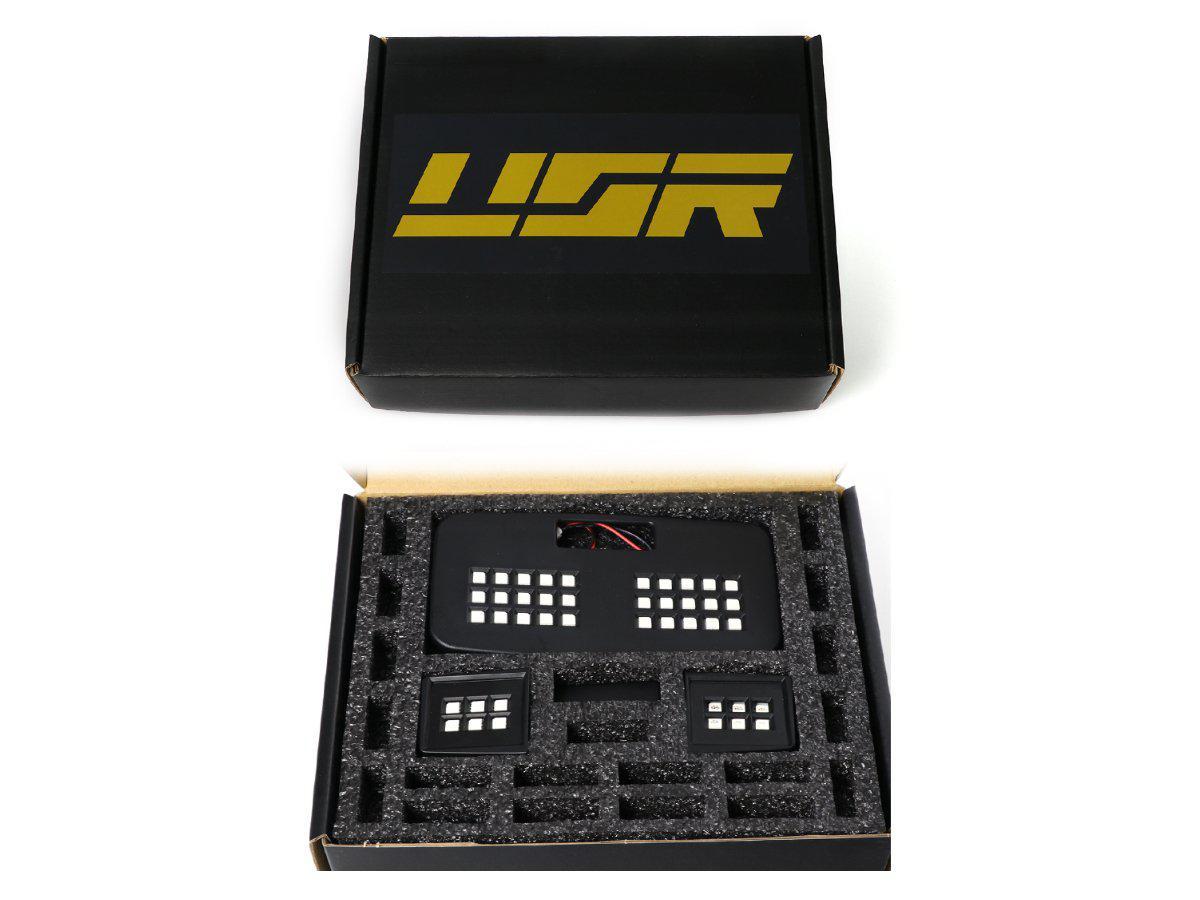 Unique Style Racing Unique Style Racing Lighting 2016-2021 Toyota Tacoma LED Interior Light Set - Center Dome Light, Front Map Light Made by USR