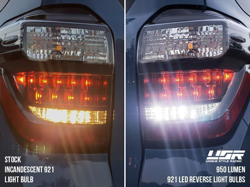 Unique Style Racing Unique Style Racing Lighting Brightest 950 Lumen T15 Base 921 Size Canbus Error Free White LED x2 Reverse Backup Light Bulbs