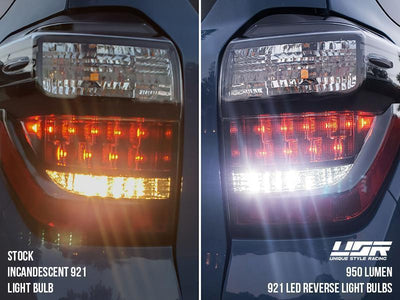 Unique Style Racing Unique Style Racing Lighting Brightest 950 Lumen T15 Base 921 Size Canbus Error Free White LED x2 Reverse Backup Light Bulbs