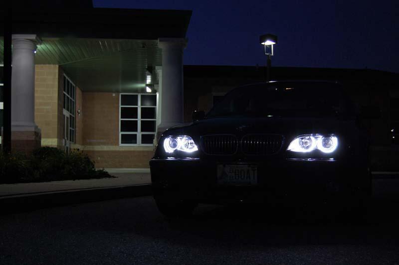 For BMW 3 Serie E46 Sedan facelift 2001-2005 Halogen headlight Smd Led Angel  Eyes kit