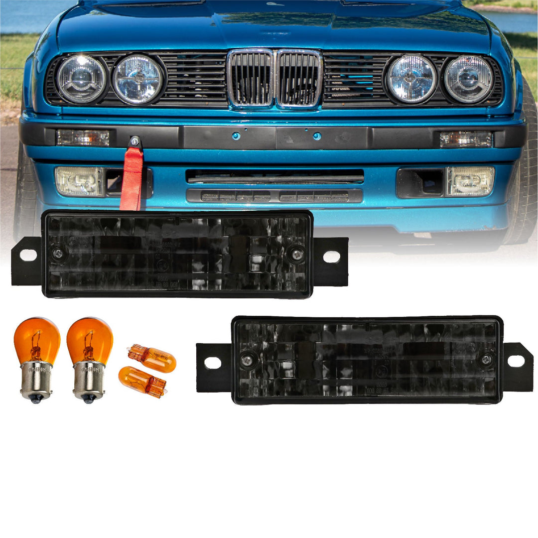 1989-1991 BMW E30 3 Series Crystal Clear or Smoke Bumper Signal Light - Made by DEPO
