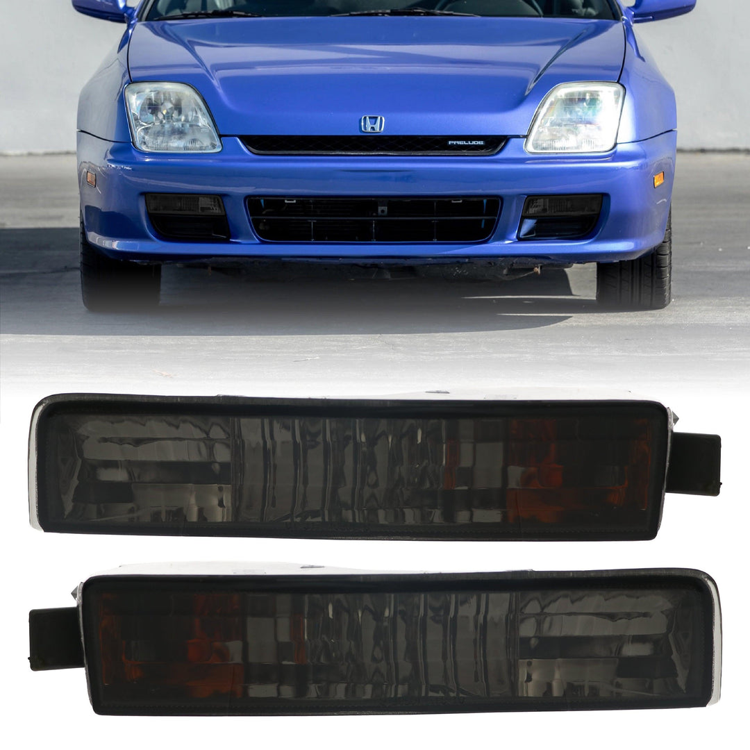 1997-2001 Honda Prelude JDM Style Smoke Bumper Signal Lights - Made by DEPO