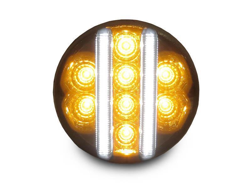 2007-2015 Jeep Wrangler JK Dual Color LED Light Bar Clear or Smoke Bumper Signal Lights