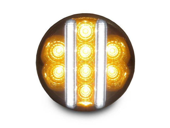 2007-2015 Jeep Wrangler JK Dual Color LED Light Bar Clear or Smoke Bumper Signal Lights