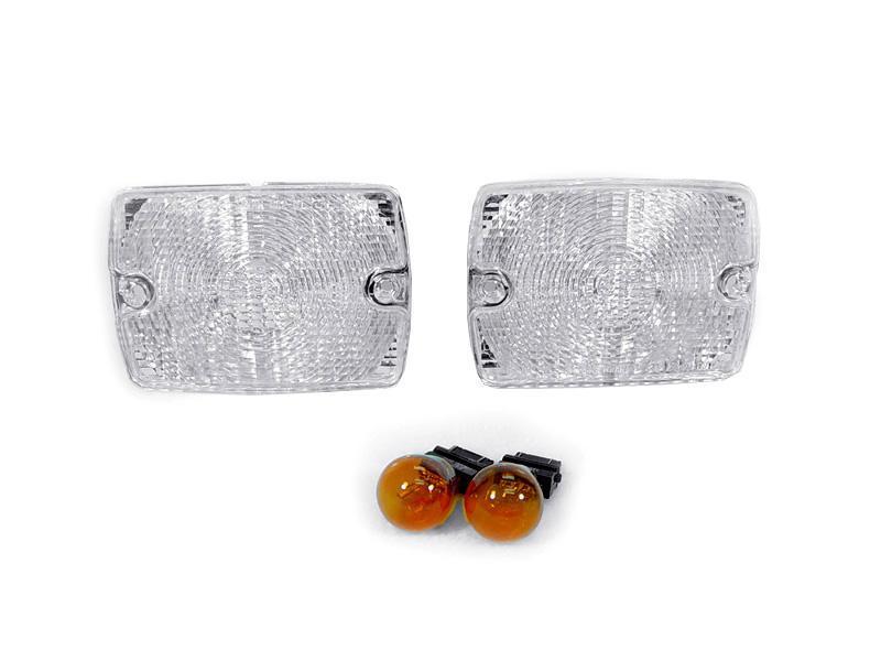 1987-93 Jeep Wrangler YJ Clear or Smoke Bumper Signal Lights - Made by DEPO
