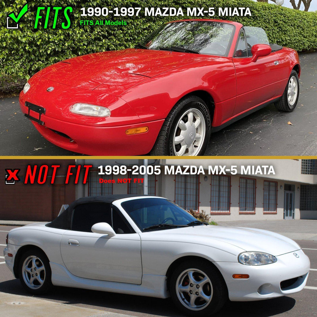 1990-1997 Mazda MK.I MX-5 Miata Crystal Clear or Smoke Lens Front Bumper Turn Signal Lights - Made by DEPO