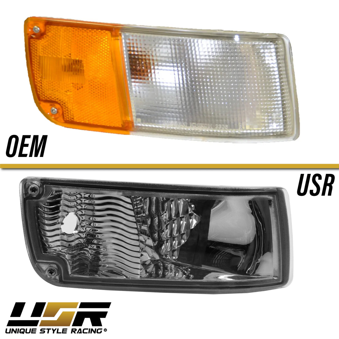 1990-1996 Nissan 300ZX Z32 Front Crystal Clear or Smoke Bumper Signal Lights - Made by DEPO