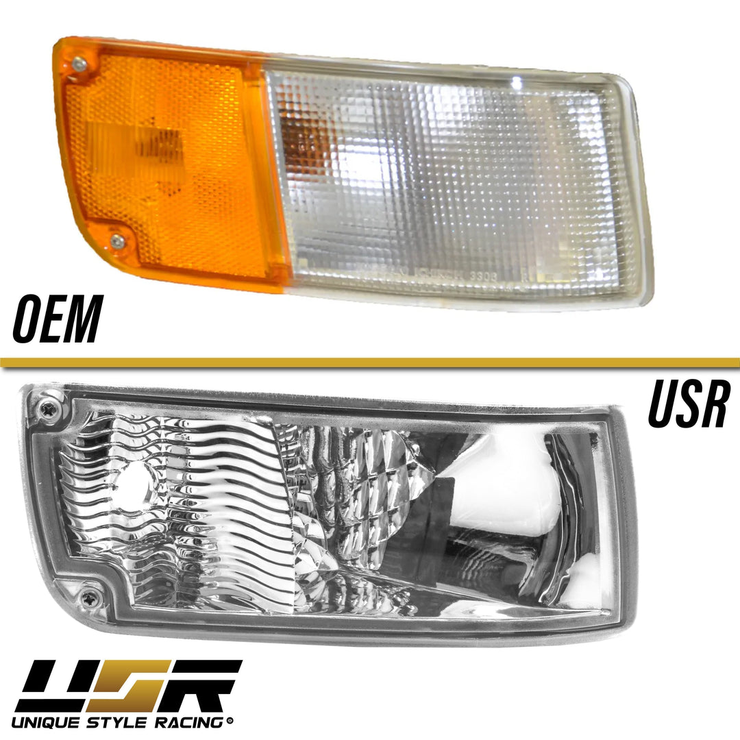 1990-1996 Nissan 300ZX Z32 Front Crystal Clear or Smoke Bumper Signal Lights - Made by DEPO