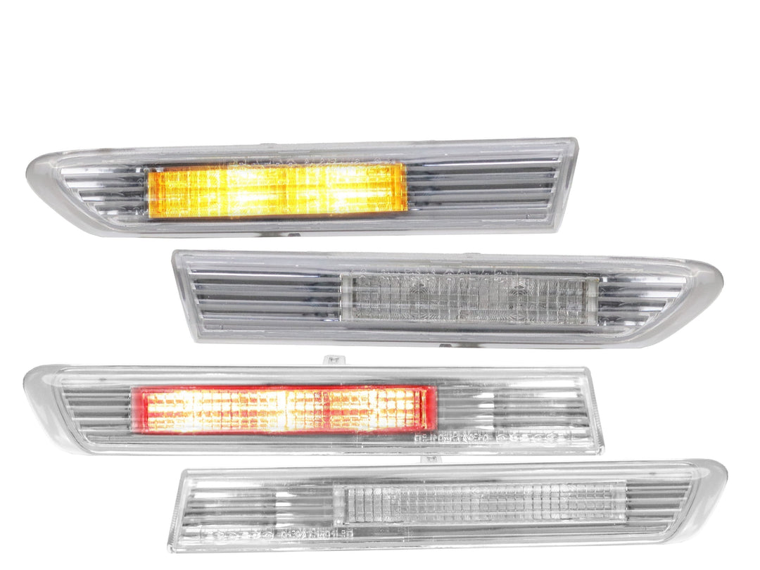 2004-2008 Acura TL Clear 4 Pieces LED Side Marker Lights For Base OR Type S Model