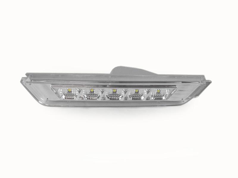 2010-2015 Chevrolet Camaro Rear Crystal Clear White LED Bumper Side Marker Light - Made by DEPO