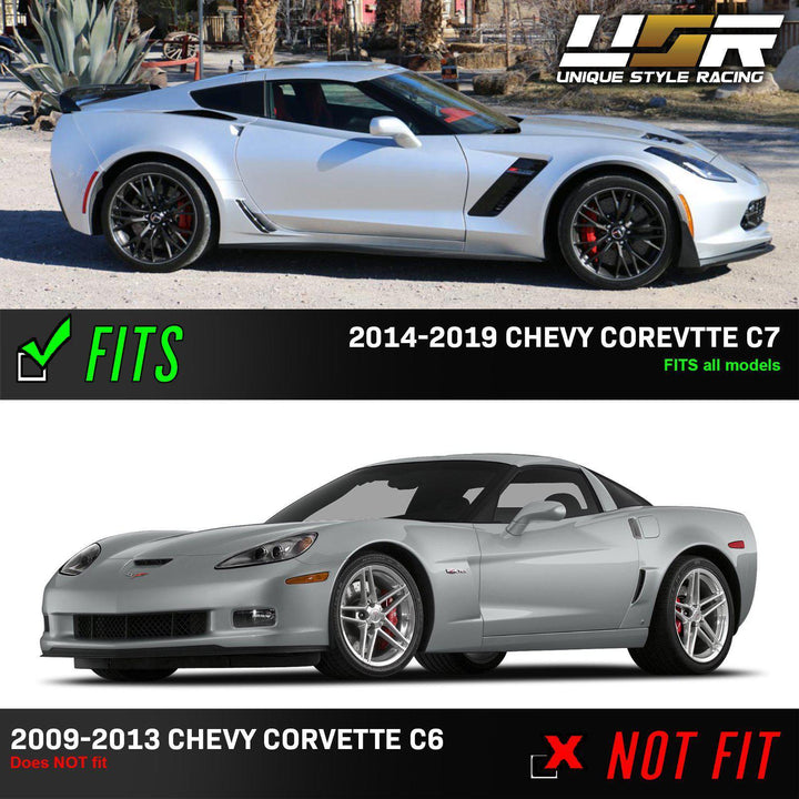 2014-2019 Chevrolet Corvette C7 Clear or Smoke Front LED Bumper Side Marker Light - Made by DEPO