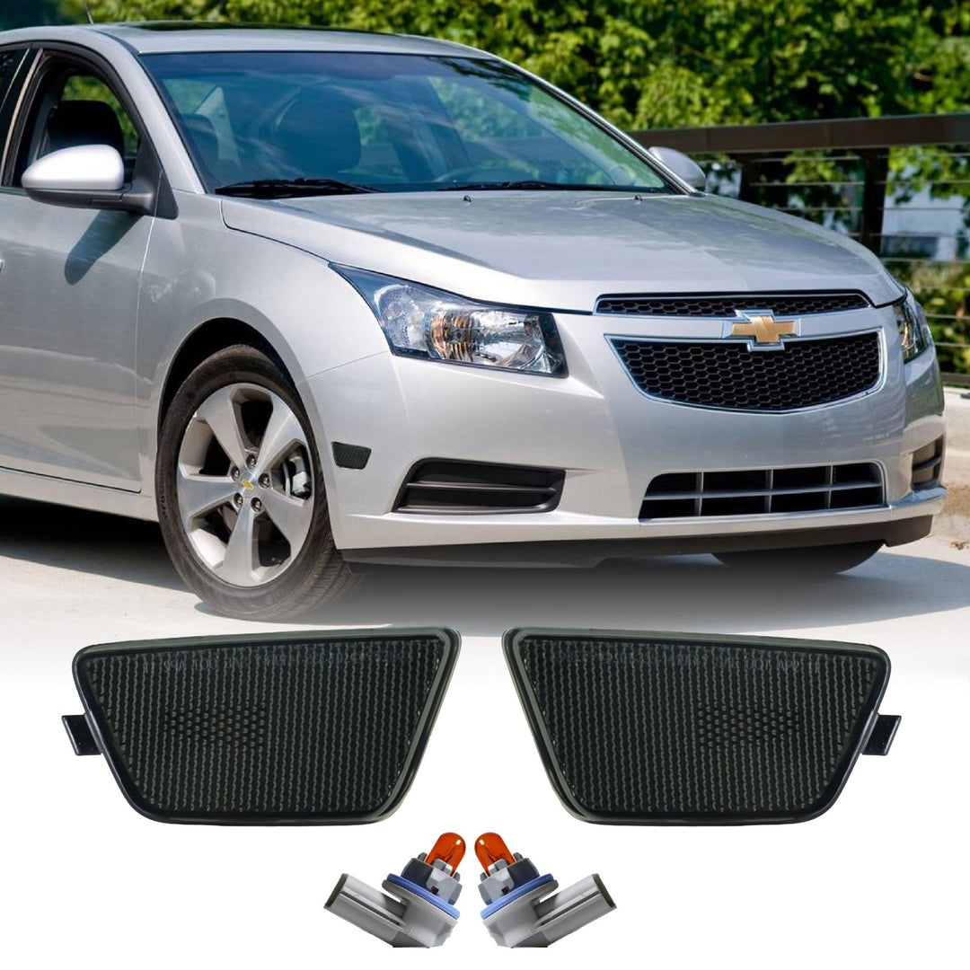2011-2015 Chevrolet Cruze Clear or Smoke Front Bumper Side Marker Lights - Made By DEPO