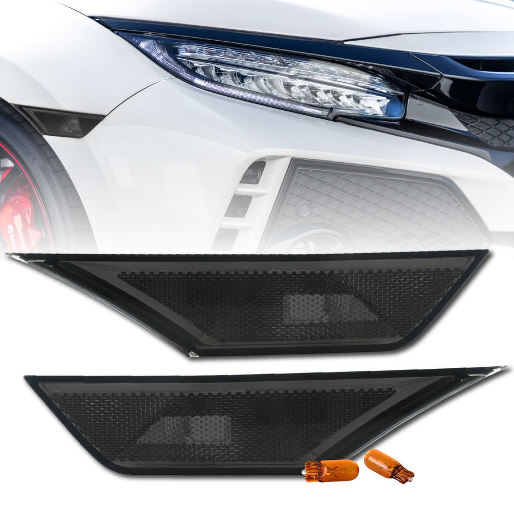2016-2021 Honda Civic 10th Gen Clear or Smoke Front Bumper Side Marker Lights