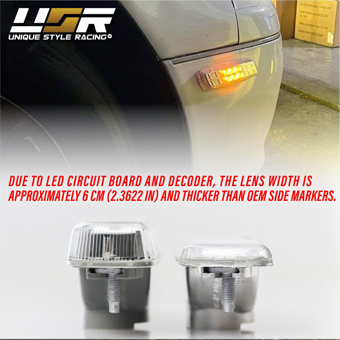1998-2004 Lexus GS300 / GS400 / GS430 DEPO Clear or Smoke LED Front Bumper Side Marker Light