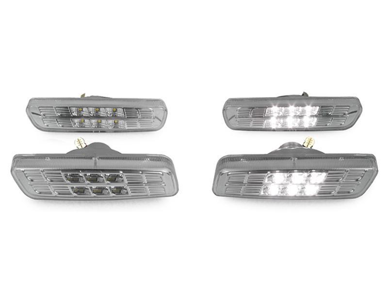 2001-2005 Lexus IS200 / IS300 Clear or Smoke Front + Rear 4 Piece LED Bumper Side Marker Lights Made by DEPO
