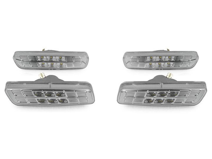 2001-2005 Lexus IS200 / IS300 Clear or Smoke Front + Rear 4 Piece LED Bumper Side Marker Lights Made by DEPO