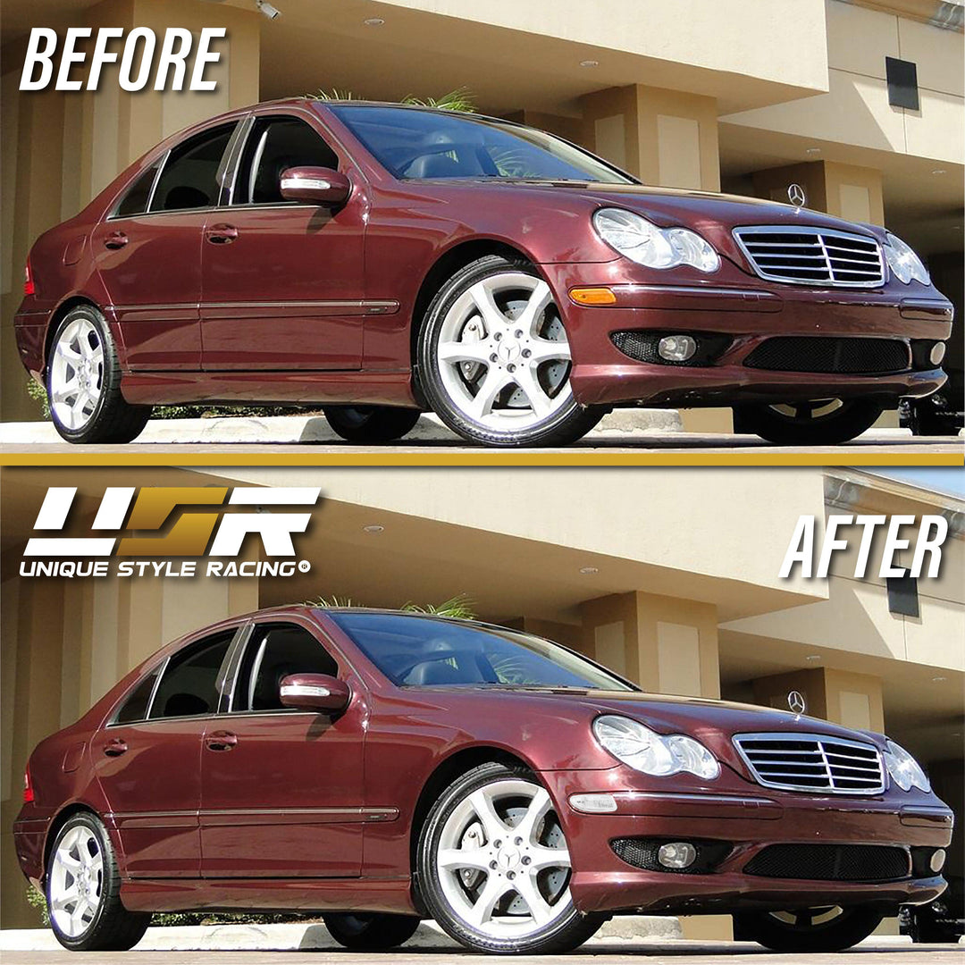 2001-2007 Mercedes C Class W203 Clear or Smoke Front Bumper Side Marker  Light – Unique Style Racing