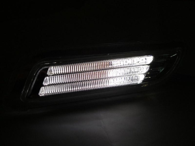 1998-2004 Mercedes SLK Class R170 DEPO Light Bar LED Clear or Smoke Front Bumper Side Marker Light