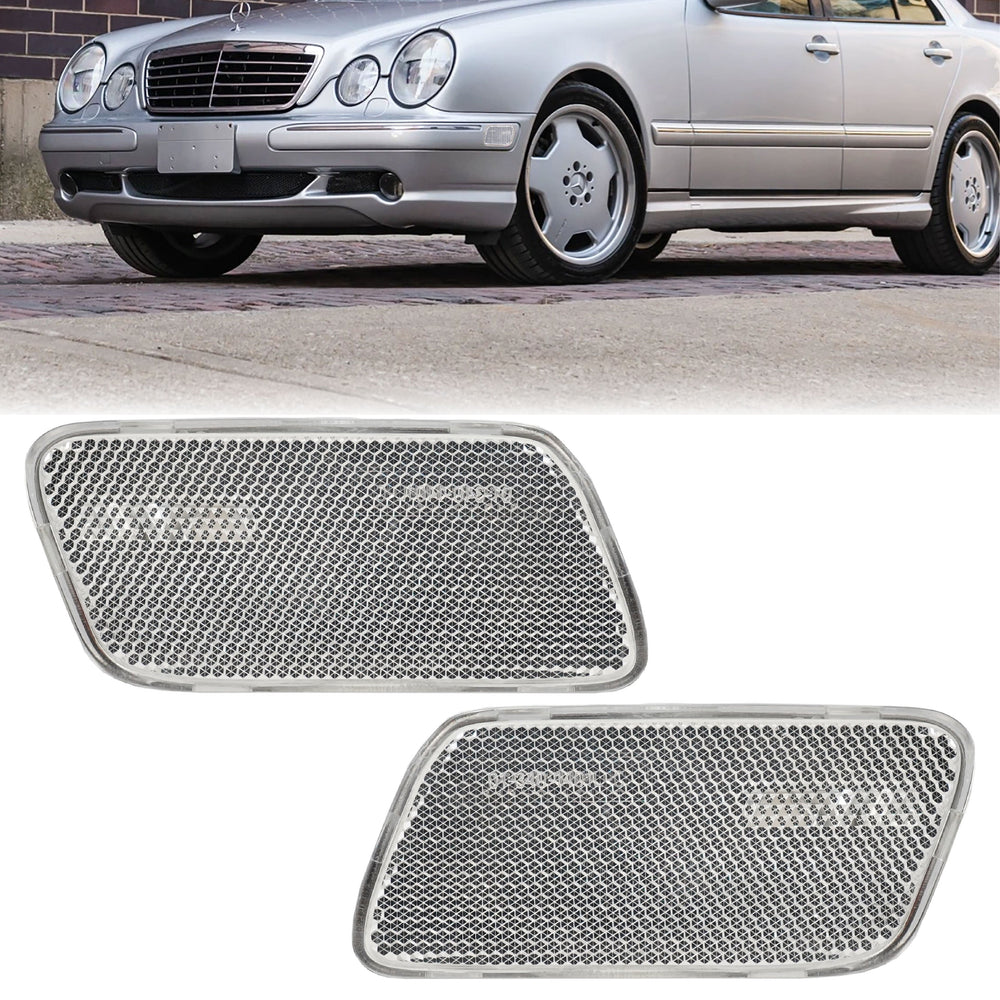 1996-2002 Mercedes E Class W210 Clear or Smoke Front Bumper Side Marker Light - Made by DEPO