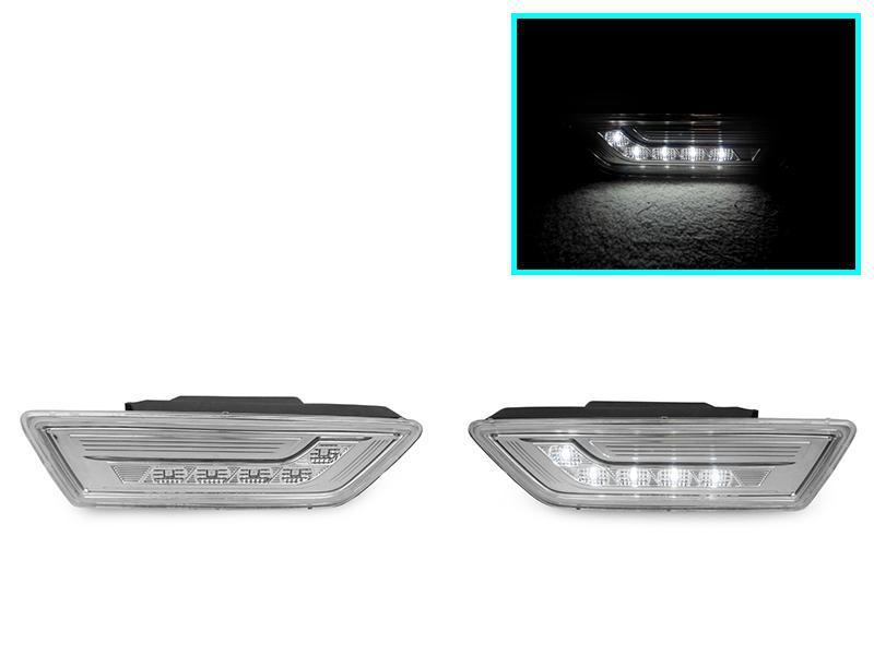 2012-2014 Mercedes CLS 550 W218 DEPO Crystal Clear or Smoke LED Front Bumper Side Marker Light