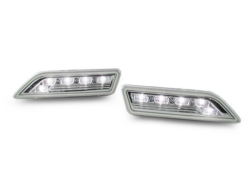2006-2011 Mercedes CLS Class W219 DEPO Crystal Clear LED Front Bumper Side Marker Light