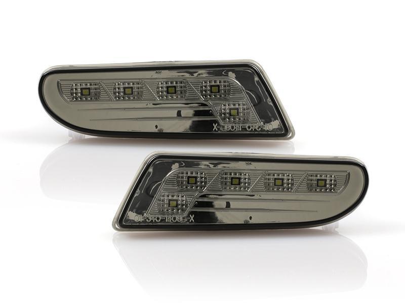 2000-2006 Mercedes S Class W220 DEPO LED Clear or Smoke Front Bumper Side Marker Light
