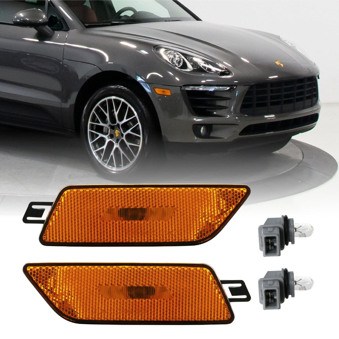 2014-2022 Porsche Macan OE Replacement Front Amber Bumper Side Marker Light - Made by DEPO