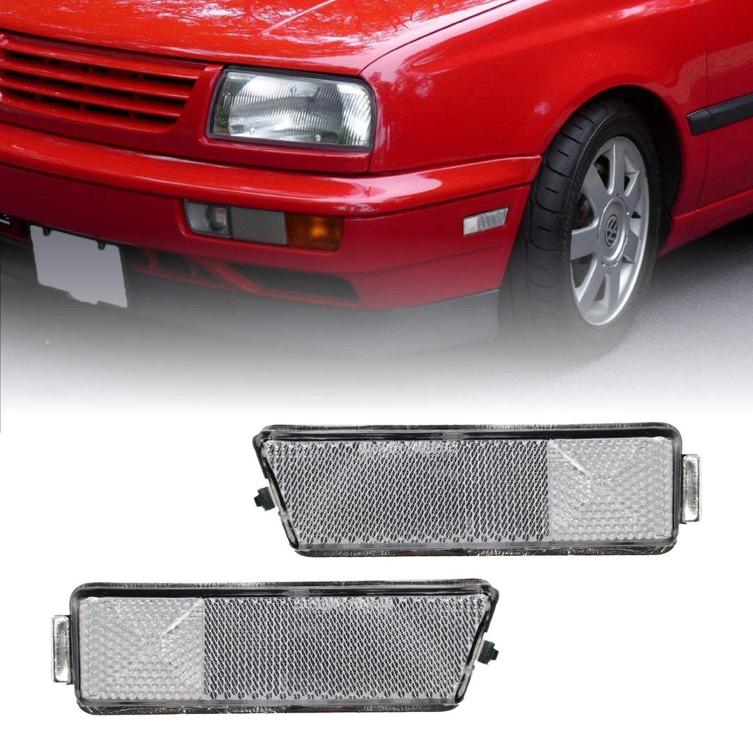 1993-1999 VW Golf / GTI / Jetta Mk.3 / 1995-1999 VW Cabrio DEPO Clear or Smoke Front Bumper Side Marker Light