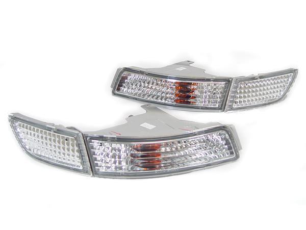 1991-1995 Toyota SW20 MR2 MR-2 DEPO Crystal Style Lens Clear or Black Bumper 4 Pieces Turn Signal Lights