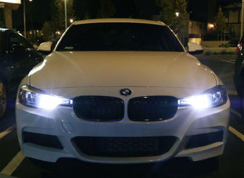 2012-2015 BMW F30 / F31 3 Series Halogen Headlights DRL Daytime Running Light PW24W White LED Bulbs
