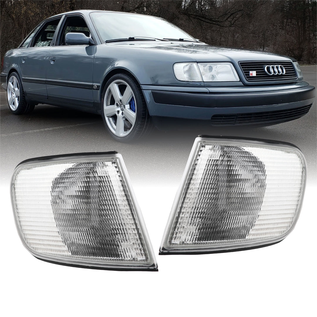 1992-1994 Audi 100 / S4 C4 Clear Corner Signal Lights - Made by DEPO
