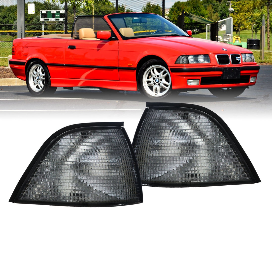 1992-1999 BMW E36 3 Series 2D Coupe & Convertible Euro Clear / Smoke / Dark Smoke Lens Corner Lights