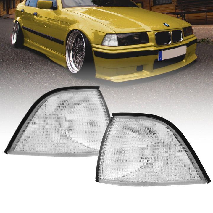1992-1999 BMW E36 3 Series 3D / 4D Sedan DEPO Euro Clear or Smoke Corner Lights