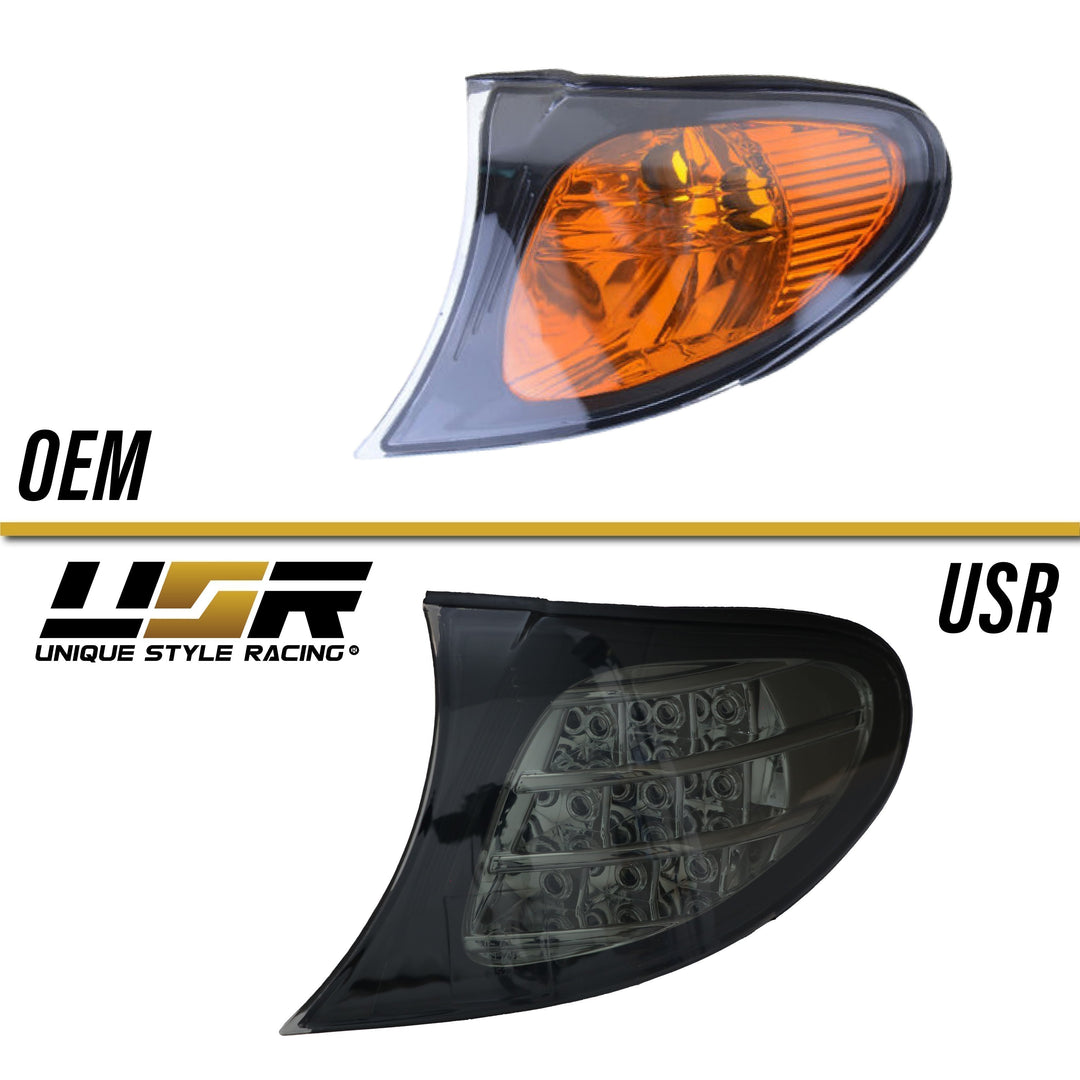 2002-2005 BMW 3 Series E46 4D / 5D LED Clear or Smoke Corner Signal Light - Made by DEPO