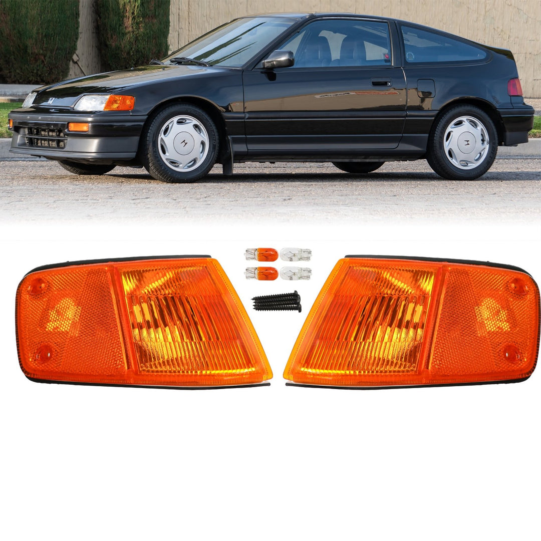 1988-1989 Honda CRX Clear, Smoke or Amber Front Corner Lights
