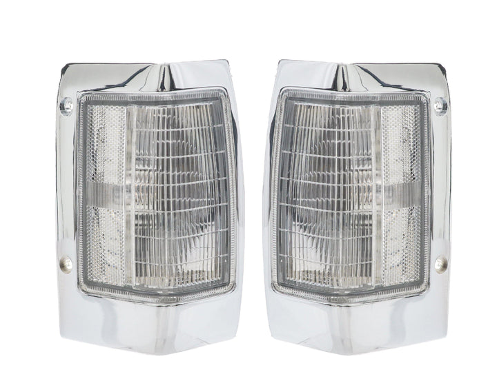 1990-1997 Nissan Hardbody Pickup Truck Clear Front Corner Lights - Made by DEPO