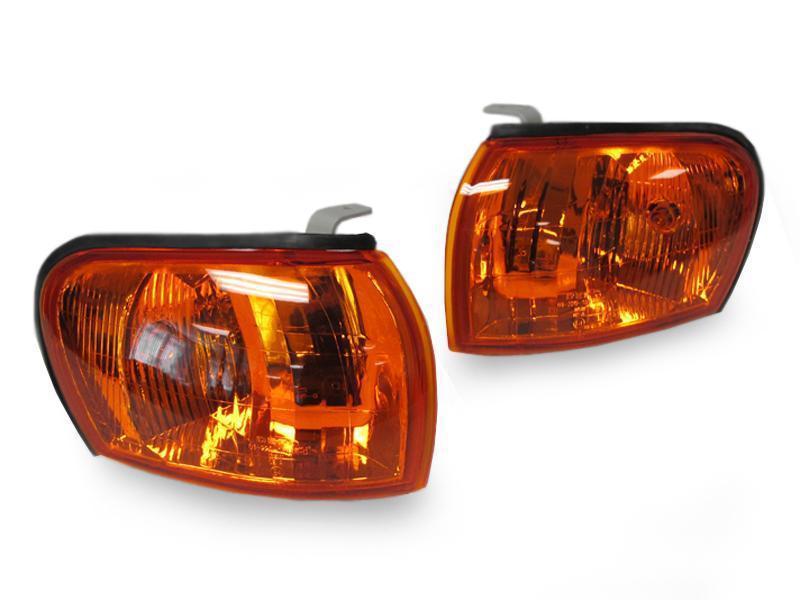 1995-2001 Subaru Classic Impreza Clear/Chrome, Clear/Black or Amber Front Corner Lights - Made by DEPO