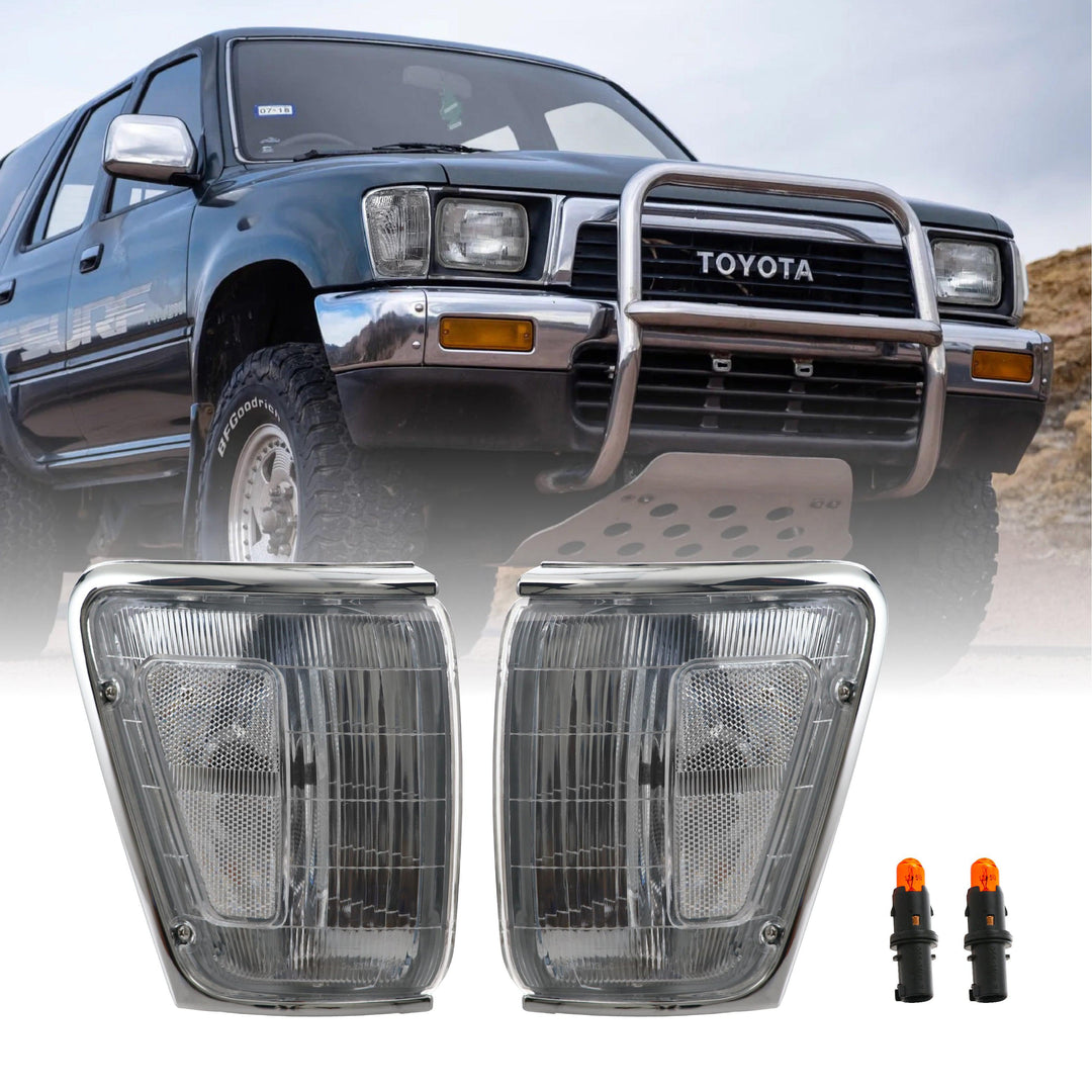 1990-1991 Toyota 4Runner / 1989-1991 Toyota Pick Up 4WD Clear Corner Lights - Made by DEPO