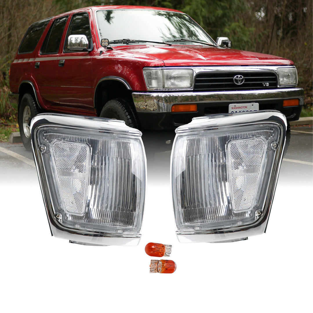 1992-1995 Toyota 4Runner Clear Corner Signal Lights - Made by DEPO