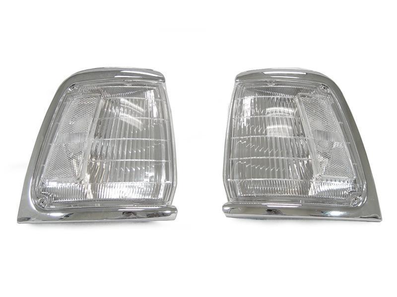 1989-1991 Toyota Pickup Truck 2WD Clear Front Corner Lights - Made by DEPO