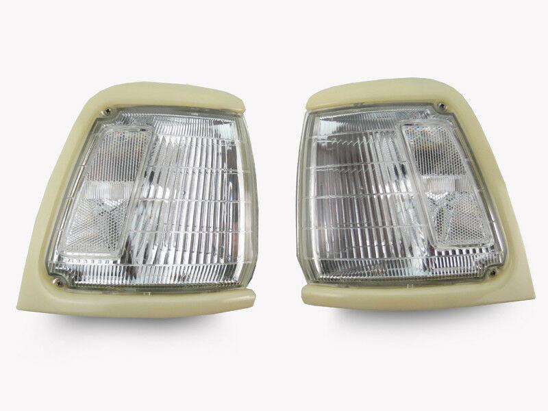 1989-1991 Toyota Pickup 2WD Clear Un-Painted Frame Corner Lights - Made by DEPO