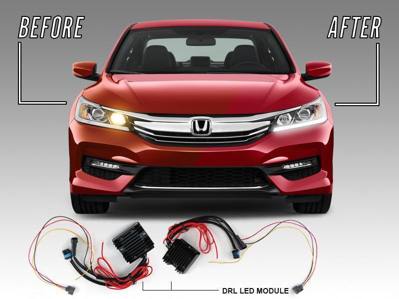 2016-2017 Honda Accord 4D LX and SPORT Headlight LED DRL Adapter Harness Module