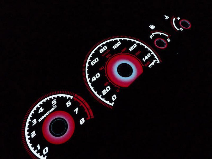 1994-2001 Acura Integra GSR Type-R Style Red Glow E.L Glow Gauge For Instrument Cluster